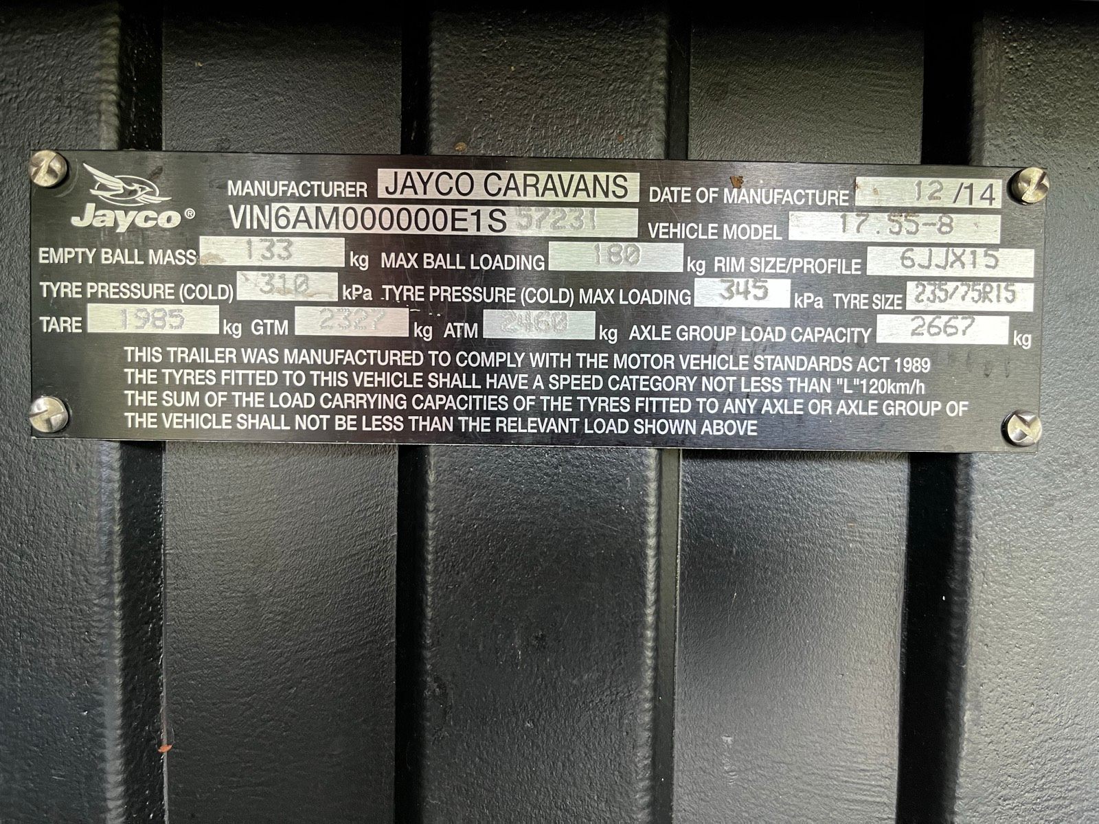 2014 Jayco Journey Outback Caravan